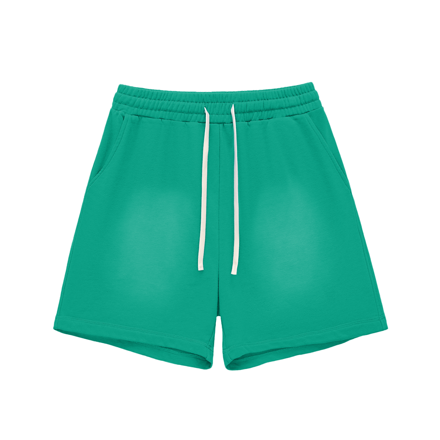faded Cotton Shorts
