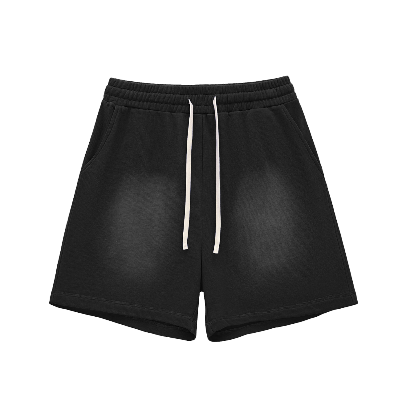 faded Cotton Shorts